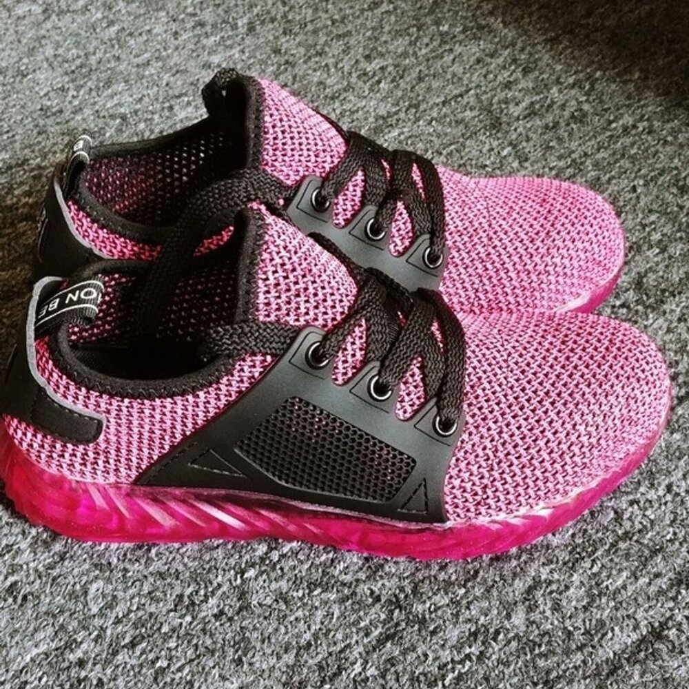 7.5 Steel Toe Safety Shoes - Women's - Pink - Breathable - Lightweight - Picture 4 of 4